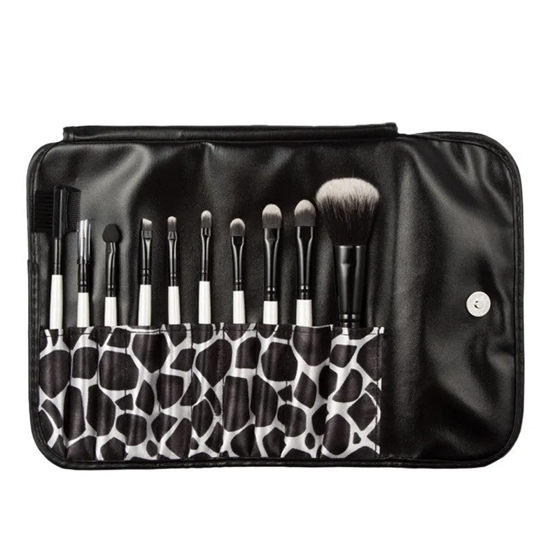 10pcs Maange Professional makeup brushes bag Foundation Eyeshadow hair ovale make up brush maquiagem cosmetics Tools