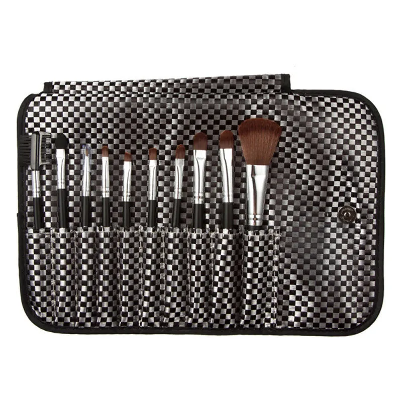 10pcs Maange Professional makeup brushes bag Foundation Eyeshadow hair ovale make up brush maquiagem cosmetics Tools