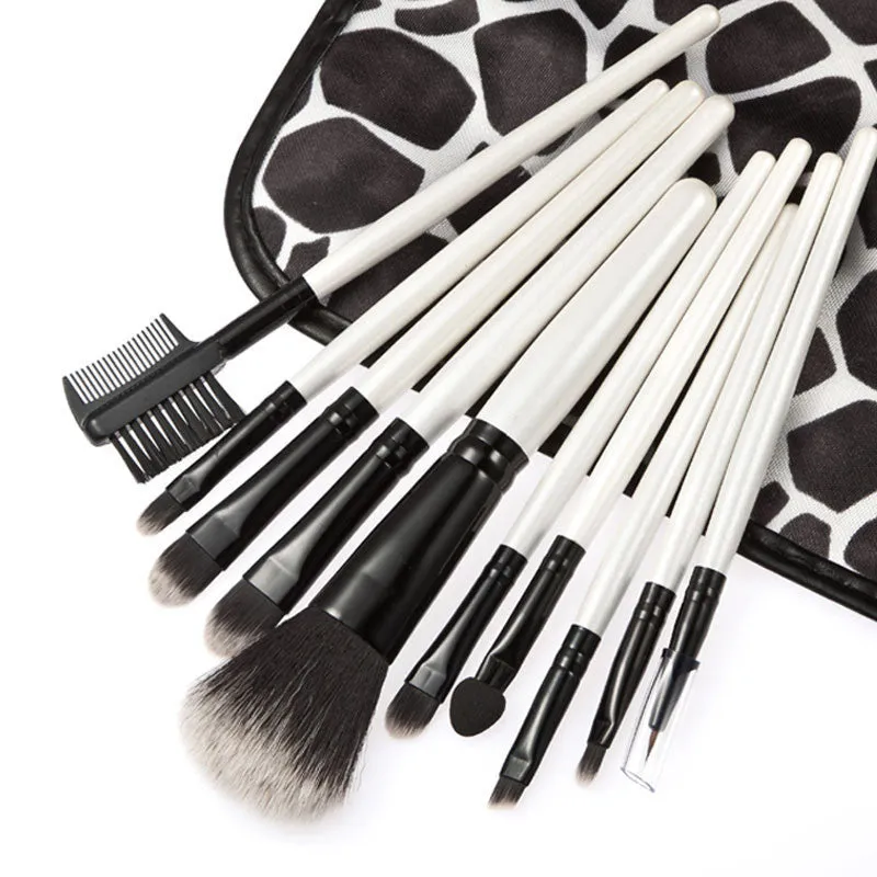 10pcs Maange Professional makeup brushes bag Foundation Eyeshadow hair ovale make up brush maquiagem cosmetics Tools