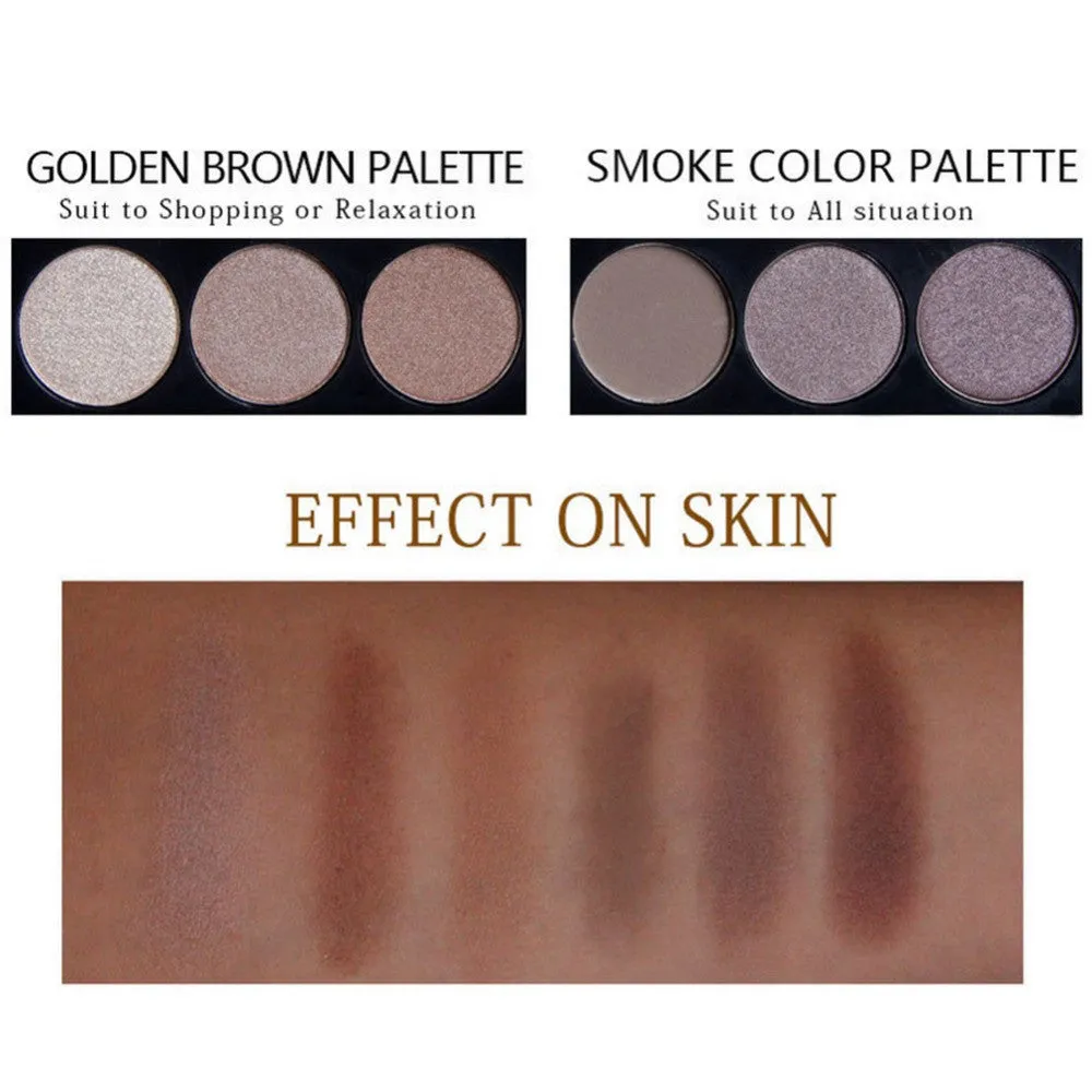 12 Colors Professional Nude Eyeshadow Palette Makeup Matte Eye Shadow Palette Eyes Makeup Eyes pen12pcs brush SM6