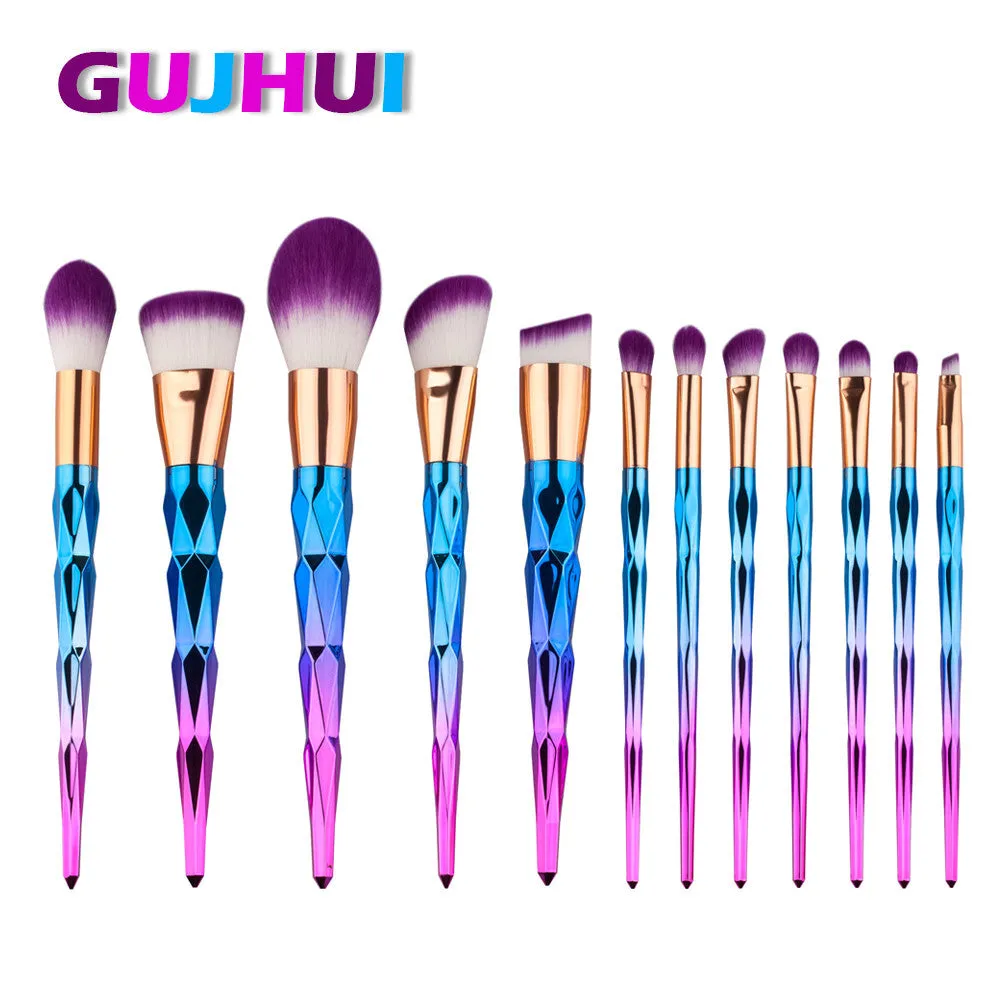 12PCS GUJHUI Professional makeup brushes Concealer hair Brush Contour Foundation maquillage make up brushes cosmetics Tools