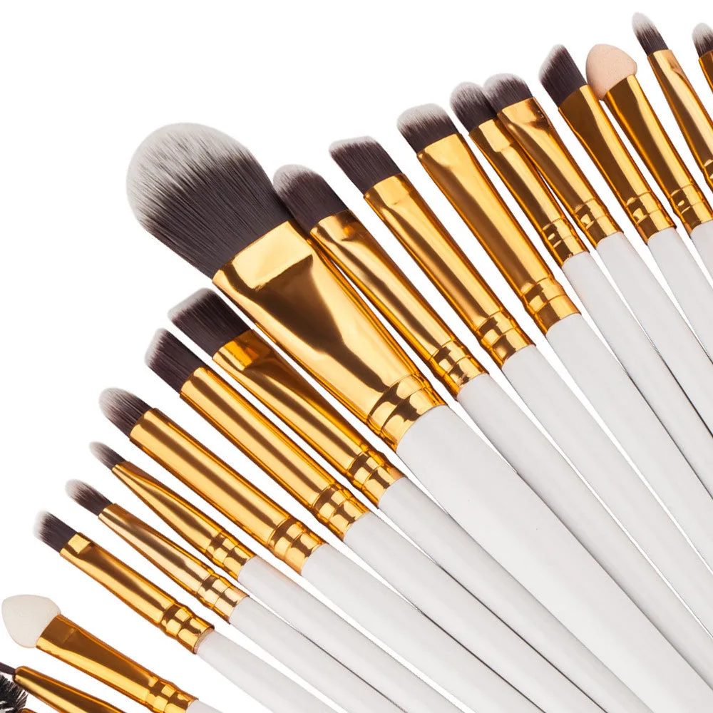 20Pcs Maange Professional makeup brushes Powder Foundation rose gold brush Eyeshadow ovale makeup brush maquiagem cosmetics