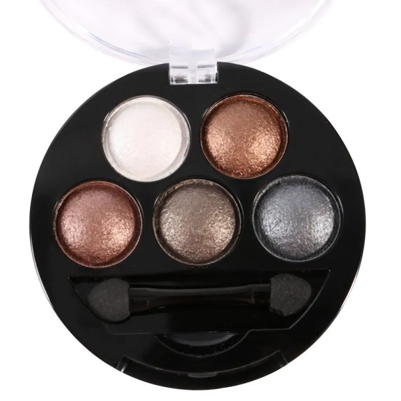 5 Colors Professional Eyes Makeup Pigment Eyeshadow Eye Shadow Palette Beauty Cosmetics SM6