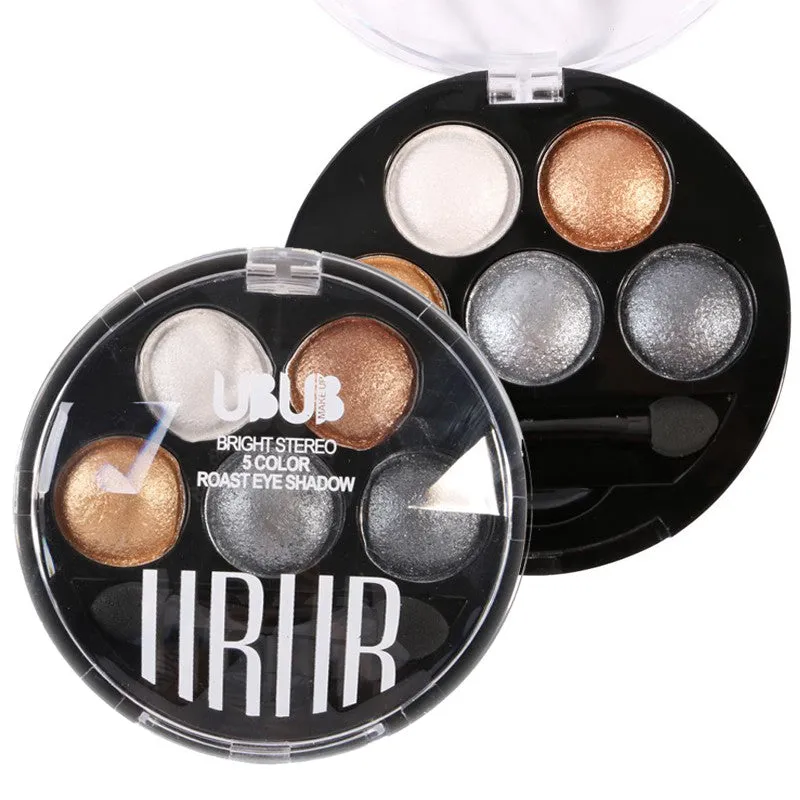 5 Colors Professional Eyes Makeup Pigment Eyeshadow Eye Shadow Palette Beauty Cosmetics SM6