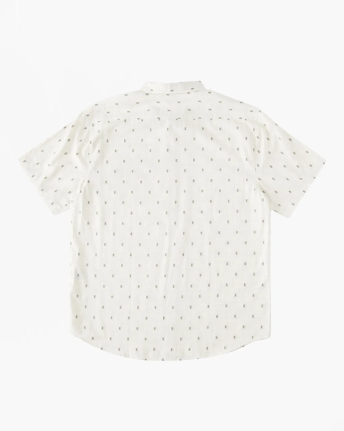 All Day Jacquard Short Sleeve Shirt - Cream