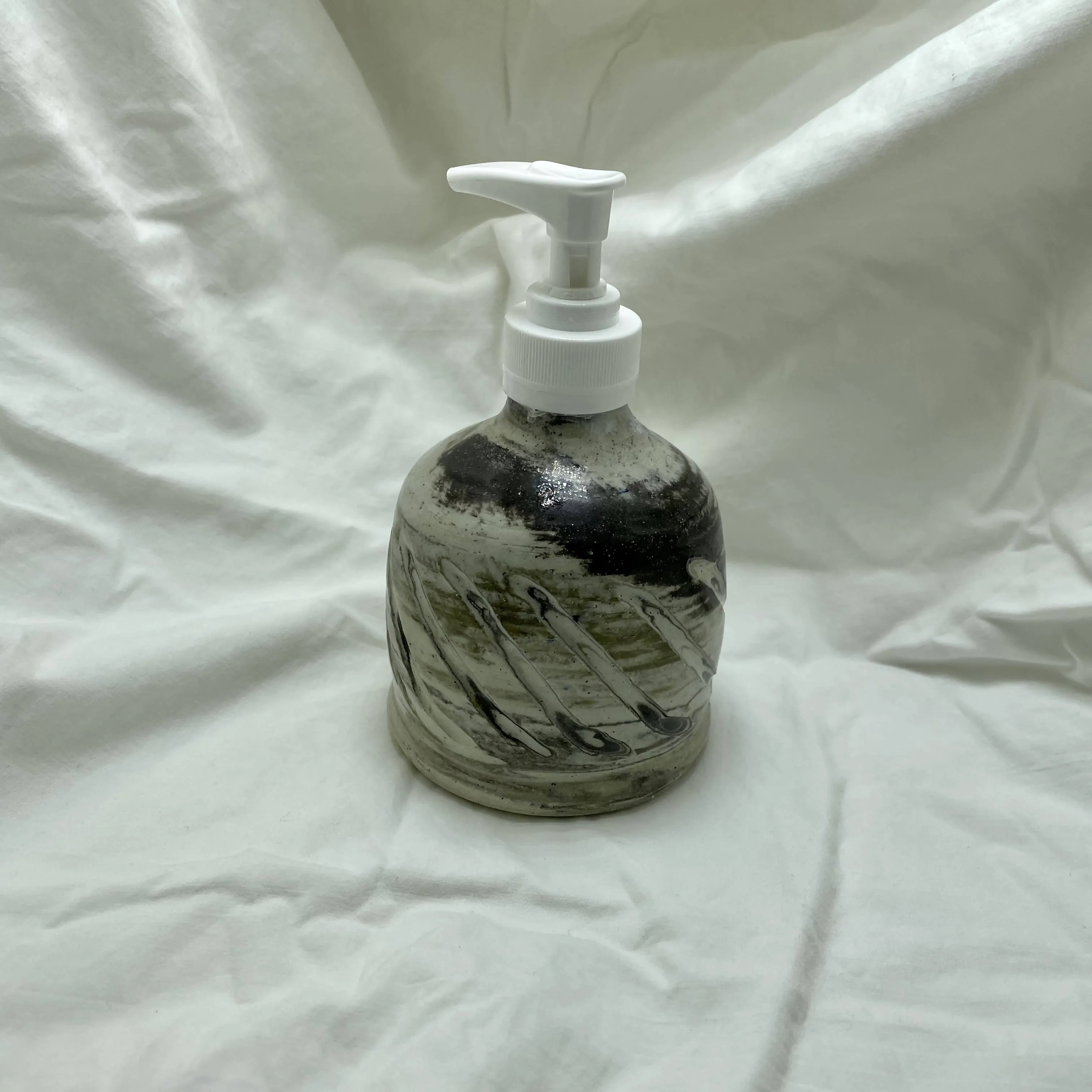 Angie Talbert Studios- Dark Marbled Soap Pump