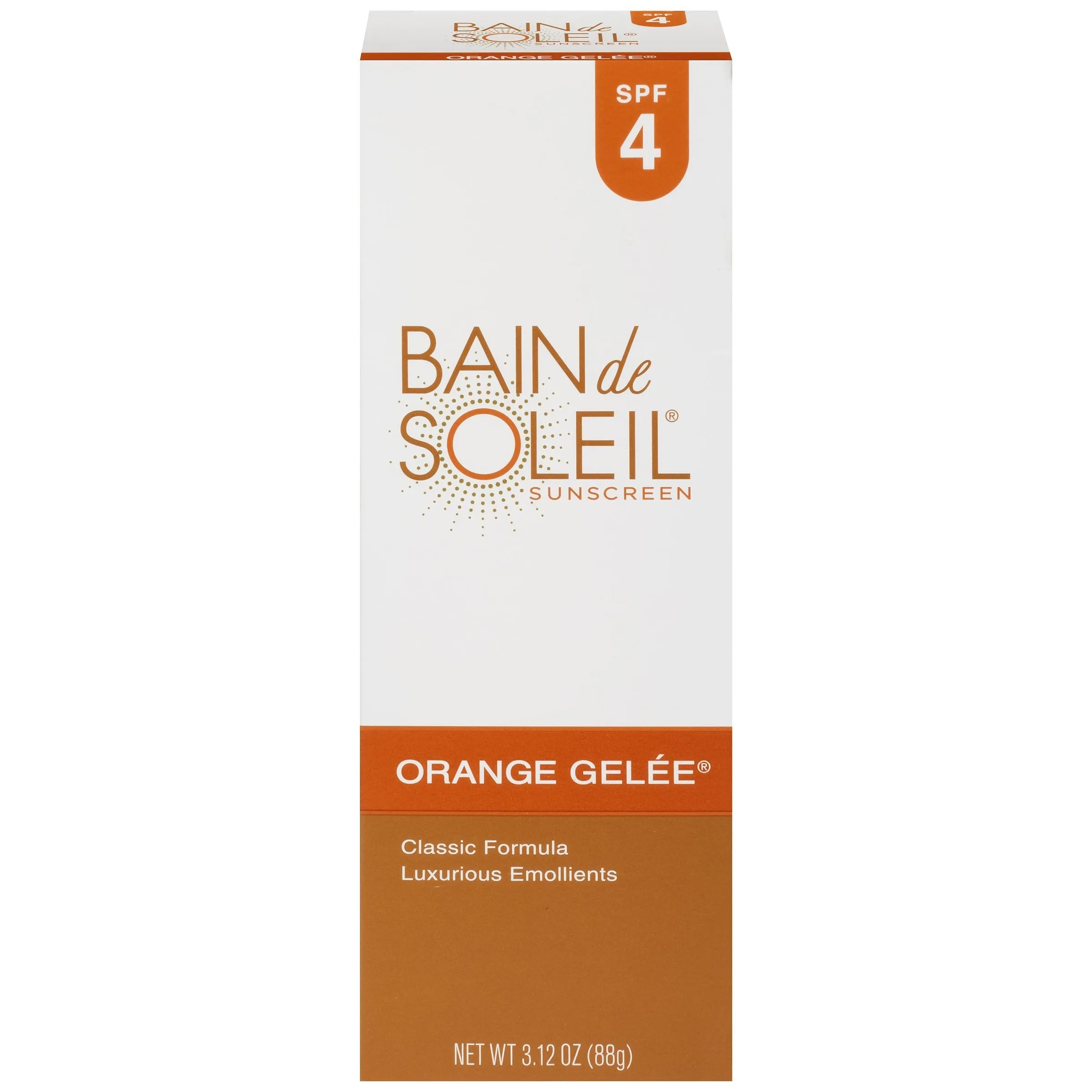 Bain de Soleil Bain de Soleil Gelee Sunscreen SPF 4 3.12 oz. Tube Pack of 2