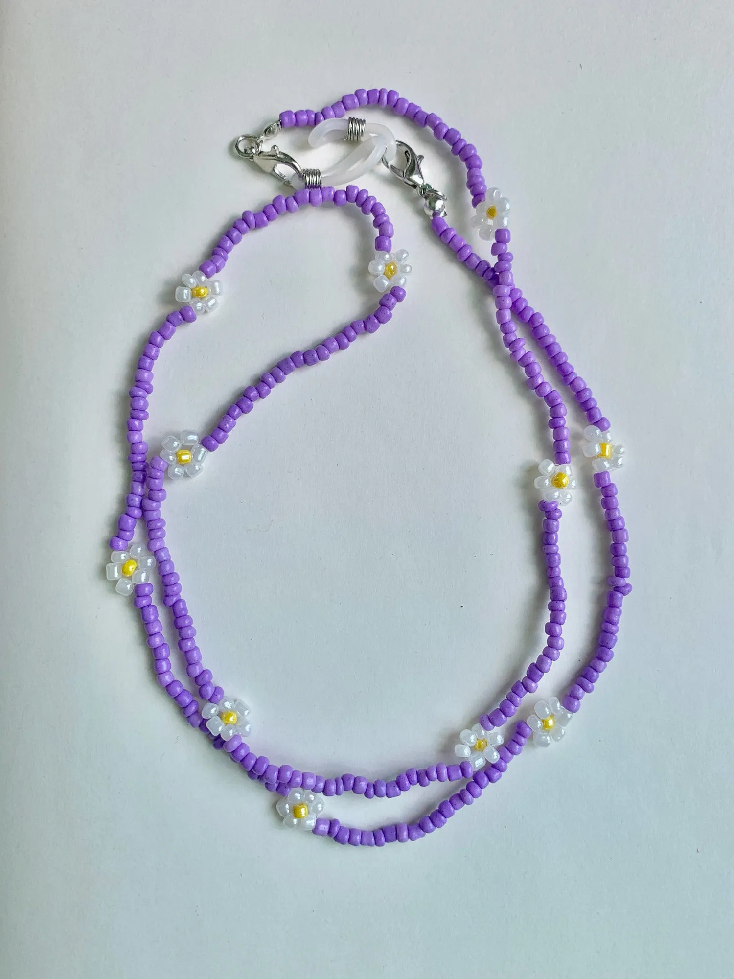 Beaded Mask Chain - Purple