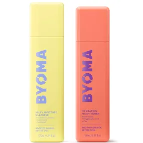 BYOMA Milky Moisture Cleanser 100ml and Hydrating Toner 150ml Bundle