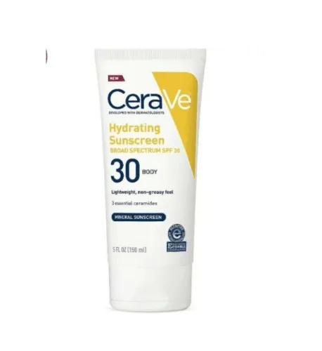 Cerave 100 Mineral Sunscreen Spf 30 Body Sunscreen With Zinc Oxide Titanium Dioxide For Sensitive Skin 5 Oz