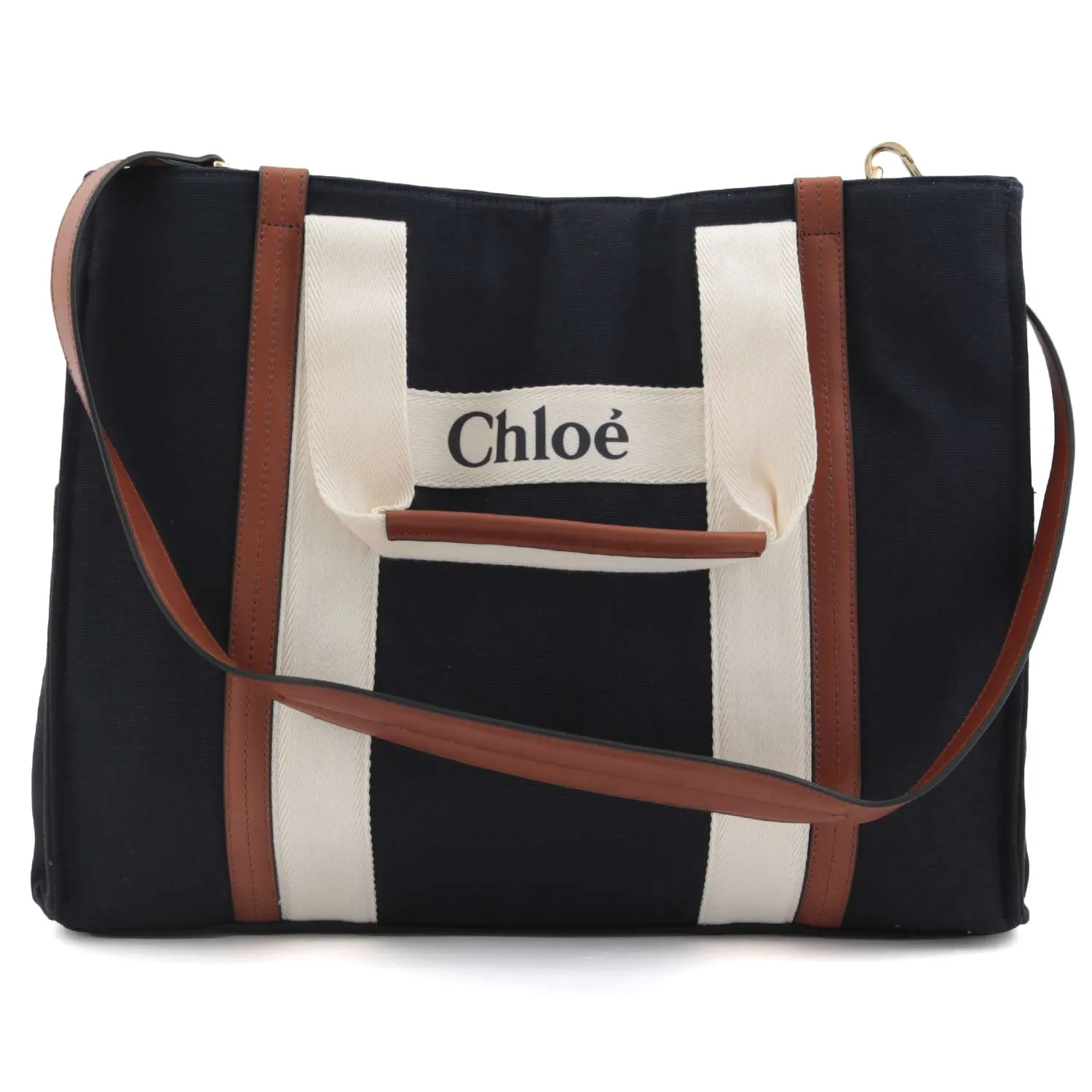 Chloe Night Blue, Brown And Cream Changing Bag