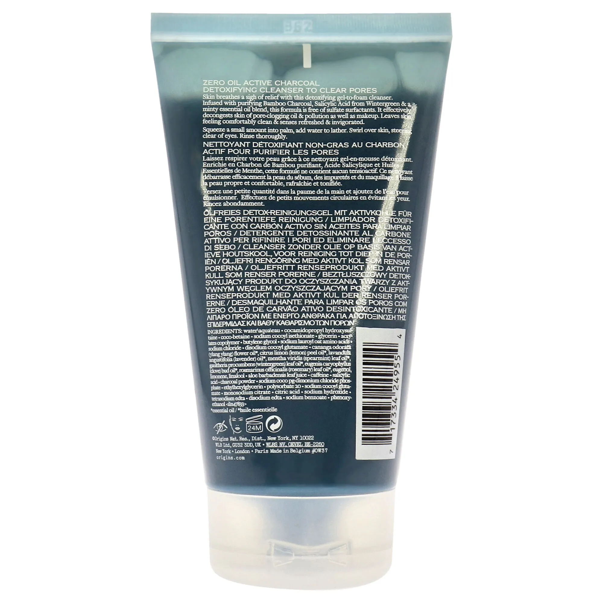 Clear Improvement Charcoal Detoxifying Cleanser by Origins for Unisex - 5 oz Clenser