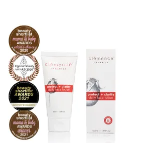 Clemence Organics Protect + Clarify Daily Face Lotion