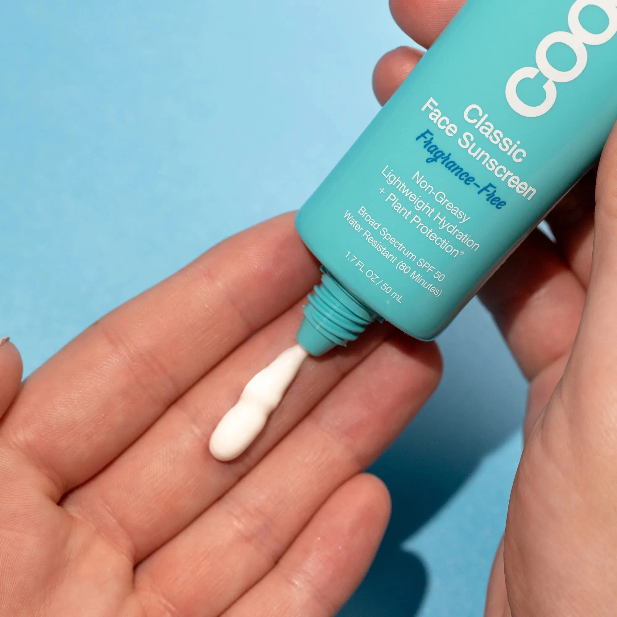 COOLA Classic Face Organic Sunscreen Lotion Fragrance Free SPF50