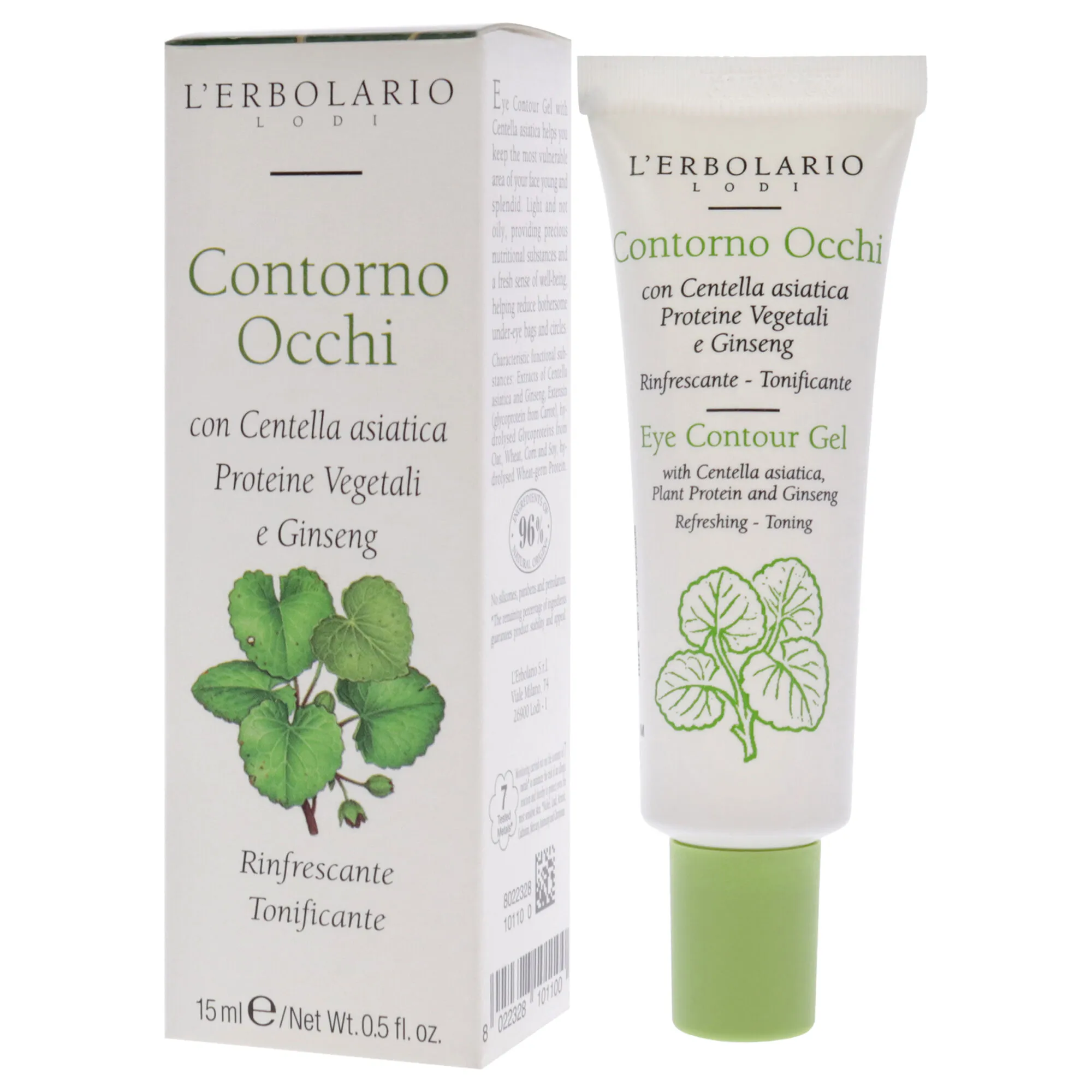 Eye Contour Gel by LErbolario for Unisex - 0.5 oz Gel