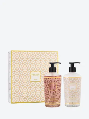 Gift box women body and hand lotion