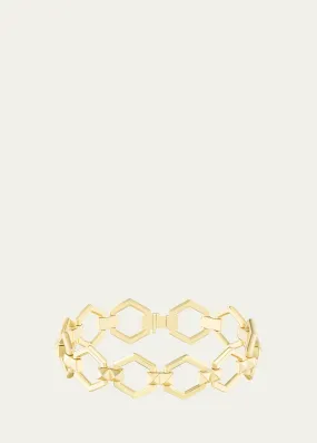 Harwell Godfrey 18K Yellow Gold Pyramid Stud Foundation Bracelet