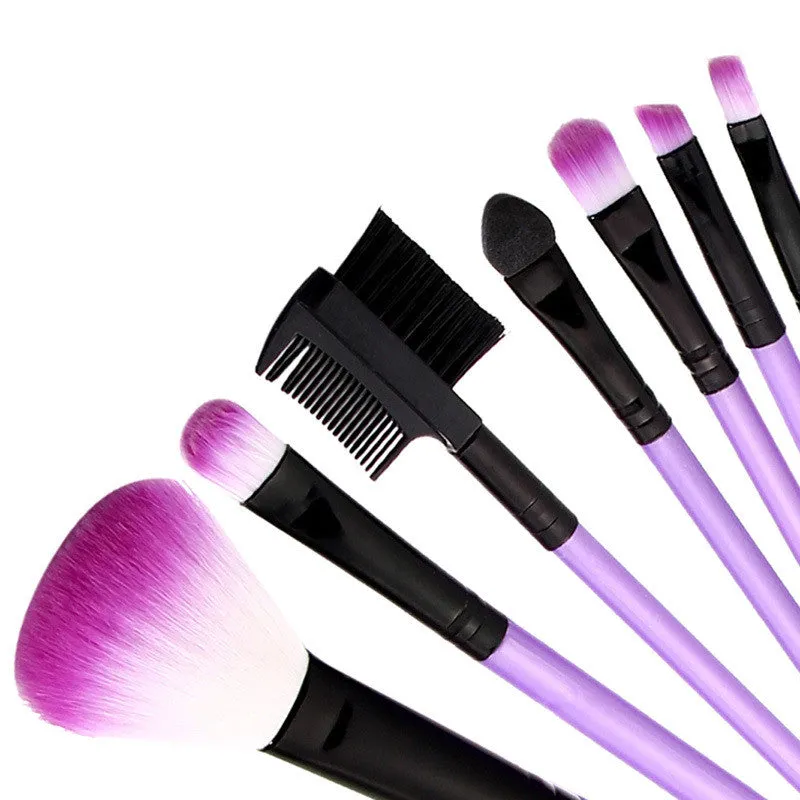 Hight Quality Women Makeup 11 Colors Eyeshadow Makeup Powder 7 PCS Purple Makeup Brush Make Up s