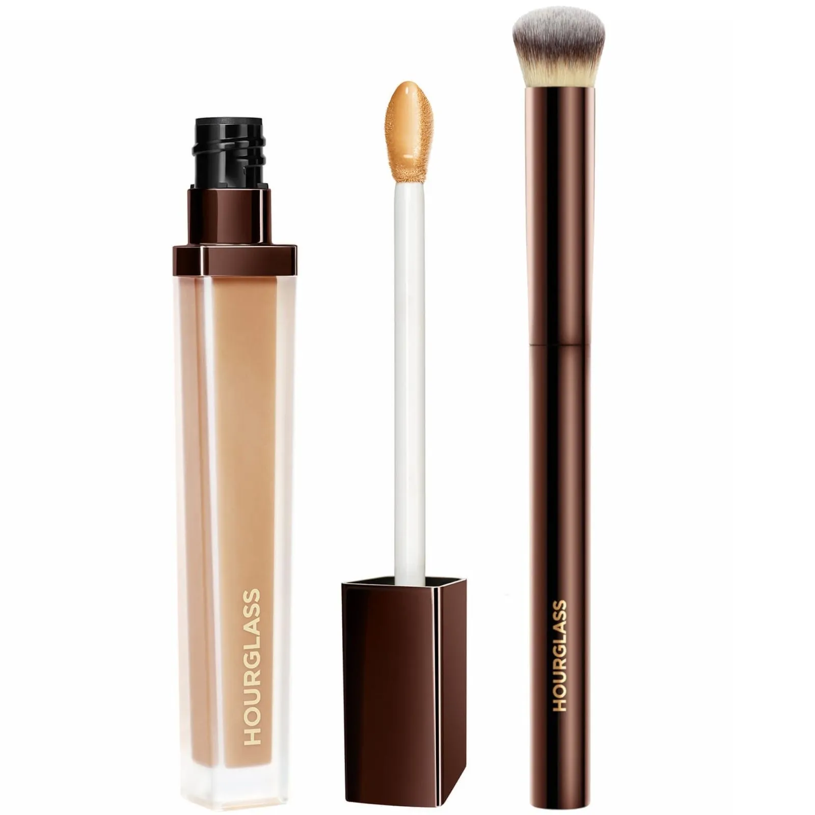 Hourglass Airbrush Concealer and Seamless Finish Concealer Brush Bundle 6ml (Various Shades) - Beech