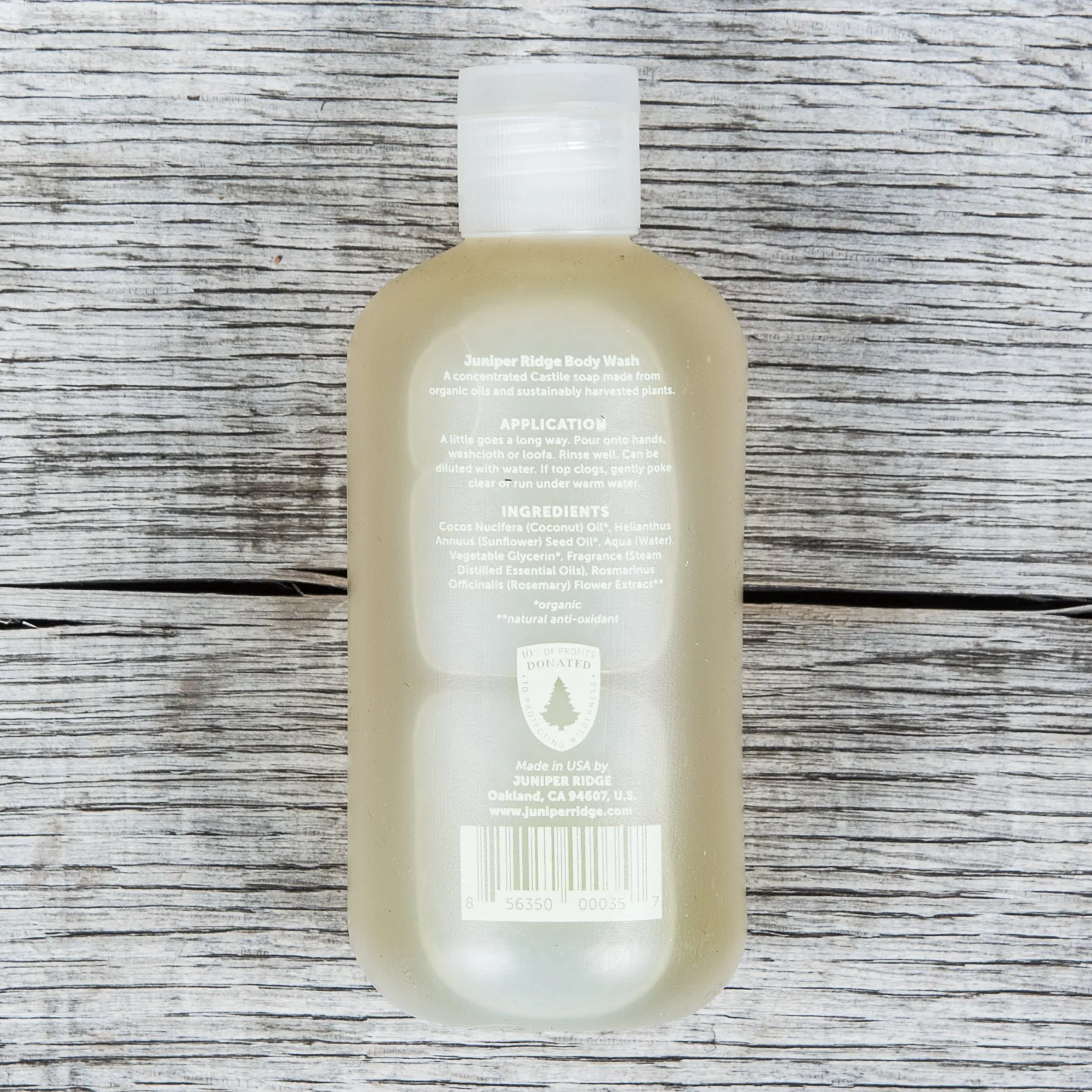 Juniper Ridge Organic Body Wash Desert Cedar 8oz