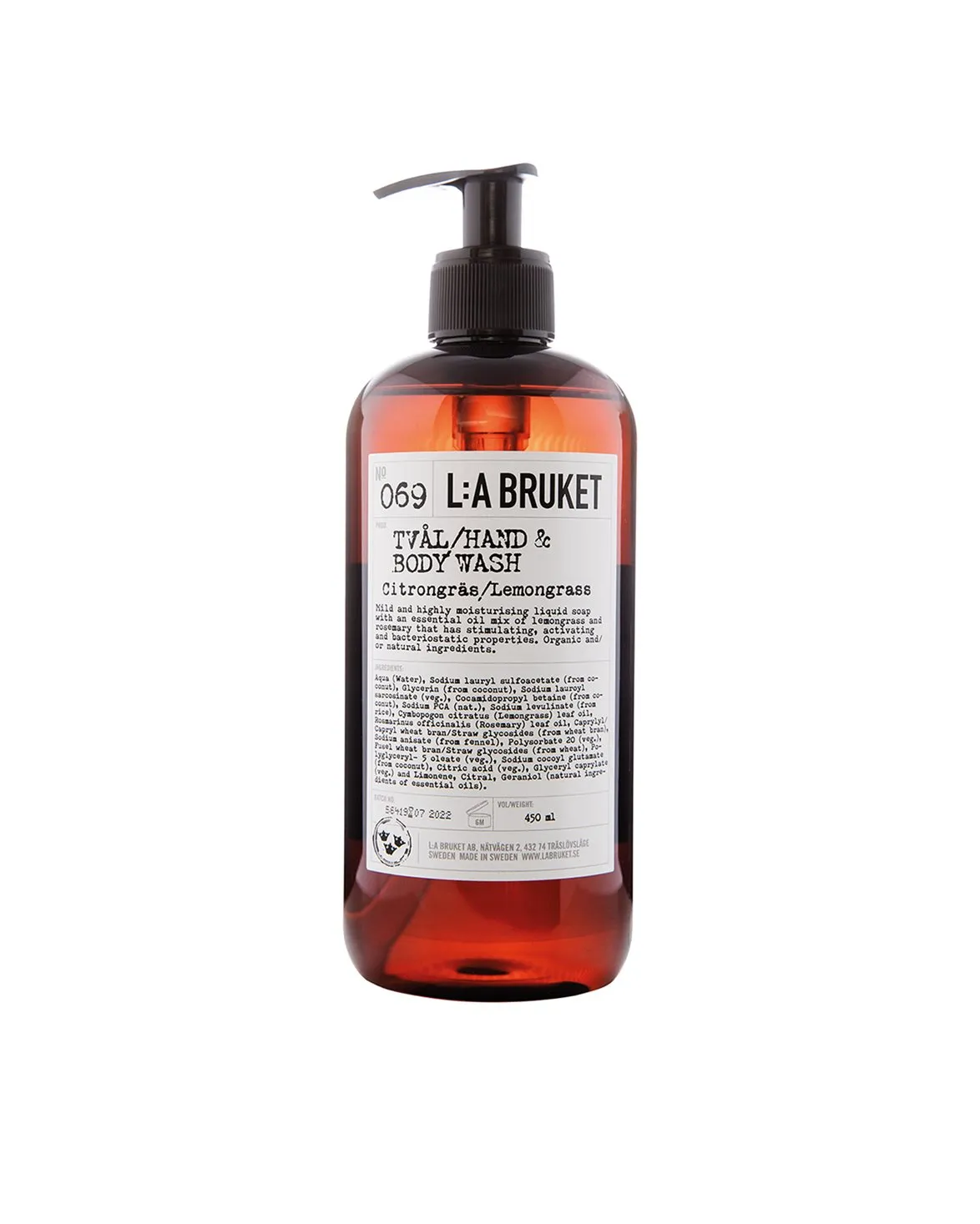 L:a Bruket 069 Hand & Body Wash Lemongrass