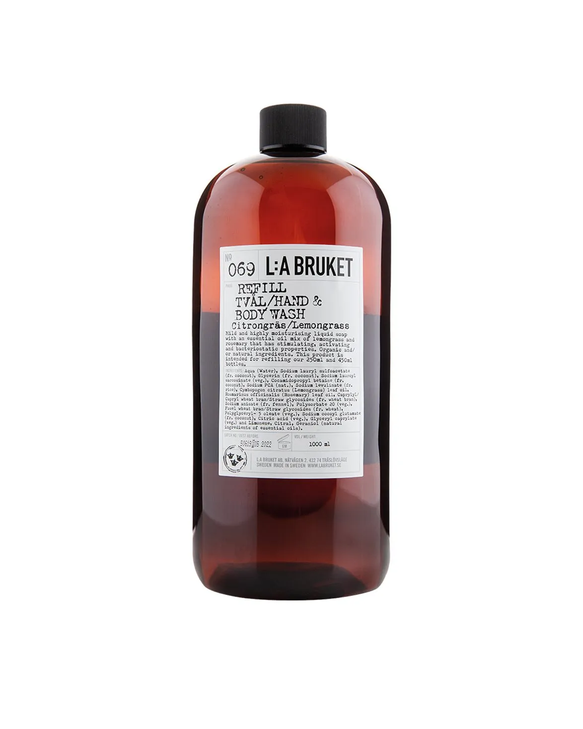 L:a Bruket 069 Refill Hand & Body Wash Lemongrass