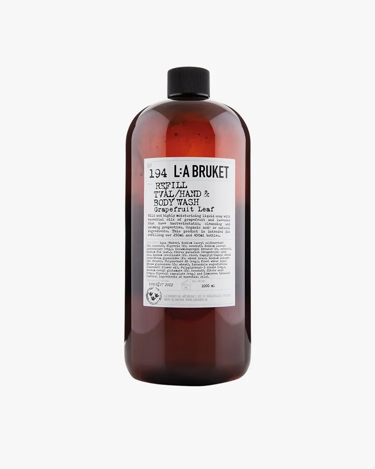 L:a Bruket 194 Refill Hand & Body Wash Grapefruit Leaf