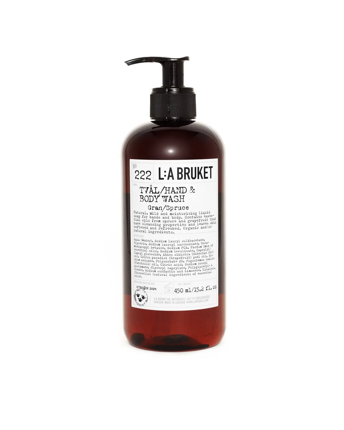 L:a Bruket 222 Hand & Body Wash Spruce