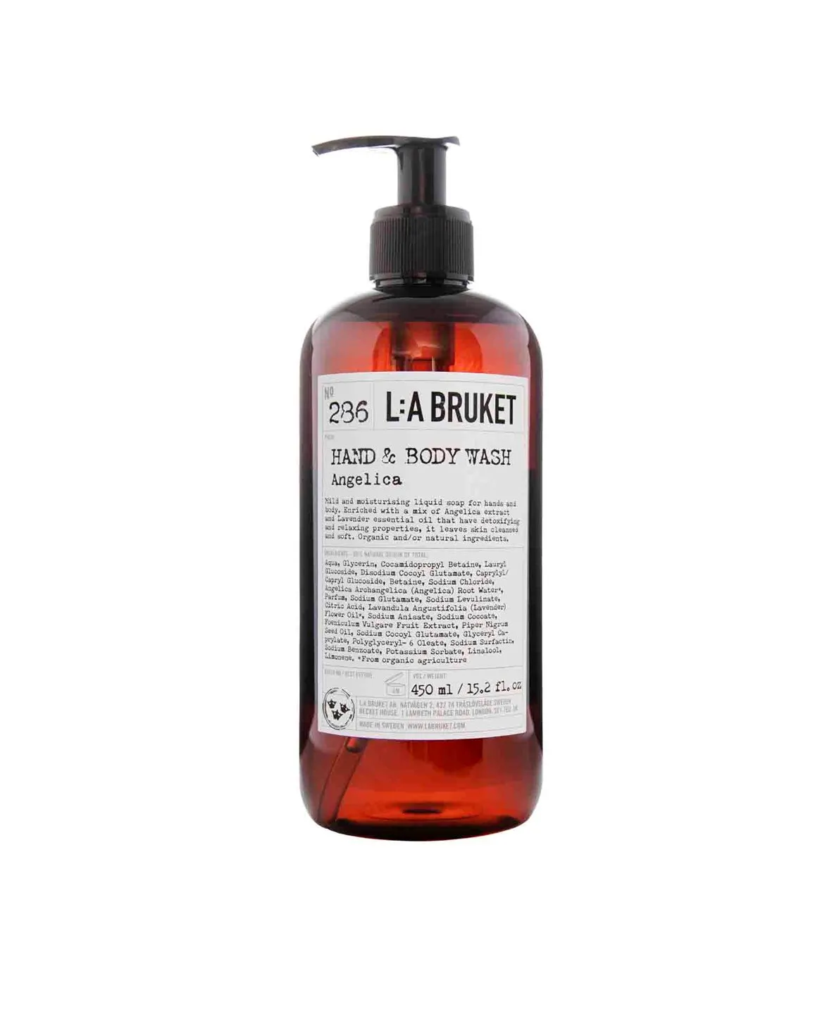 L:a Bruket 286 Hand & Body Wash Angelica