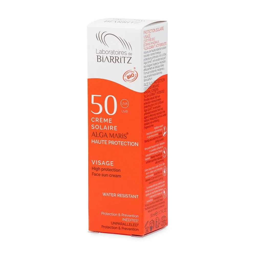 Laboratoires de Biarritz Certified Organic Face Sunscreen SPF50