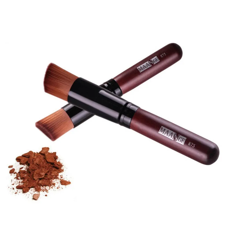 Multi-Function Pro Makeup Brushes Powder Concealer Blush Liquid Foundation Make up Brush Set Wooden Kabuki Brush Cosmetics SM6