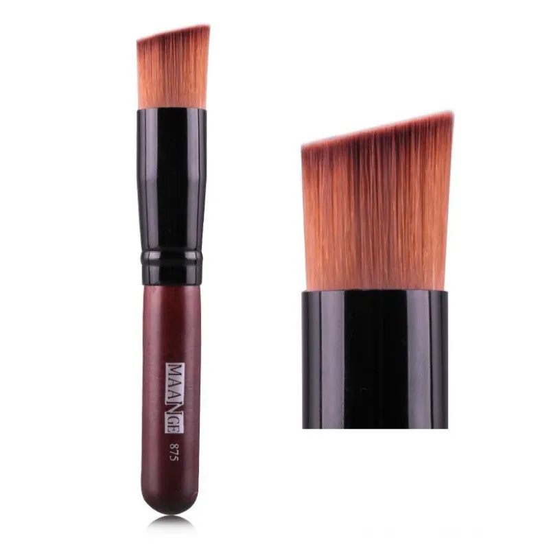 Multi-Function Pro Makeup Brushes Powder Concealer Blush Liquid Foundation Make up Brush Set Wooden Kabuki Brush Cosmetics SM6