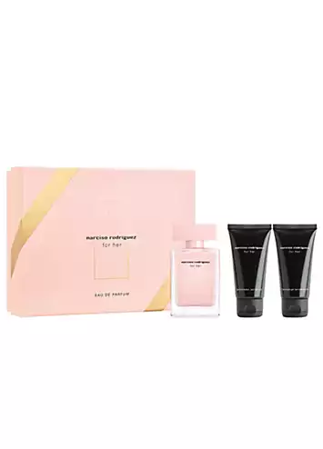 Narciso Rodriguez For Her 3 Piece Set - Eau De Parfum 50ml, Body Lotion 50ml & Shower Gel 50ml | Kaleidoscope