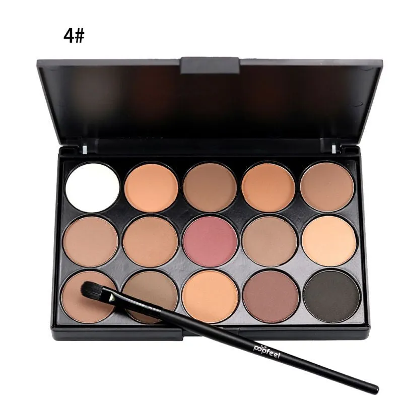 Natural 15 Colors Long Lasting Pearly Eyeshadow Palette Eye Shadow Make Up Set Professional Colors Cosmeticaquiagem PE3 SM6