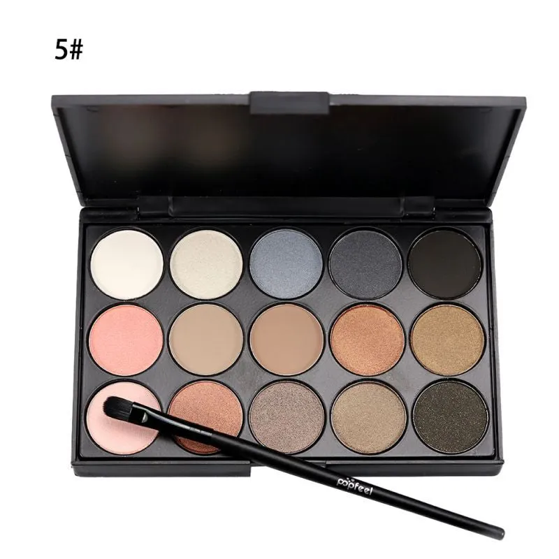 Natural 15 Colors Long Lasting Pearly Eyeshadow Palette Eye Shadow Make Up Set Professional Colors Cosmeticaquiagem PE3 SM6