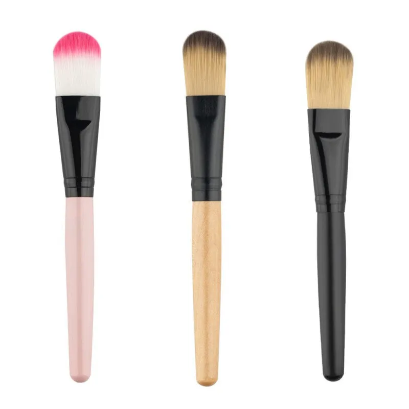 New Wooden Handle Powder Concealer Foundation Brush Mask Brushes Cosmetics Professional Makeup Brush Set Hair Brush SM6