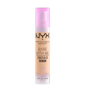 NYX PROFESSIONAL MAKEUP Bare With Me Concealer Serum, Natural, Medium Coverage, Beige, 9.6ml