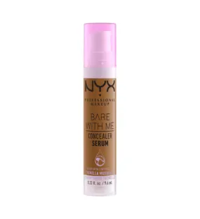 Nyx Professional Makeup Bare With Me Concealer Serum, Natural, Medium Coverage, Camel, 9.6Ml