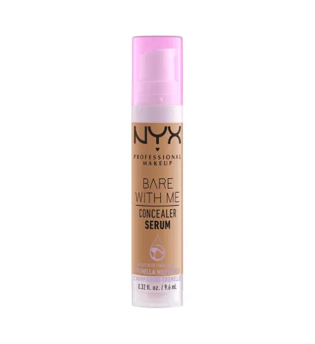 NYX PROFESSIONAL MAKEUP Bare With Me Concealer Serum, Up To 24Hr Hydration - Sand