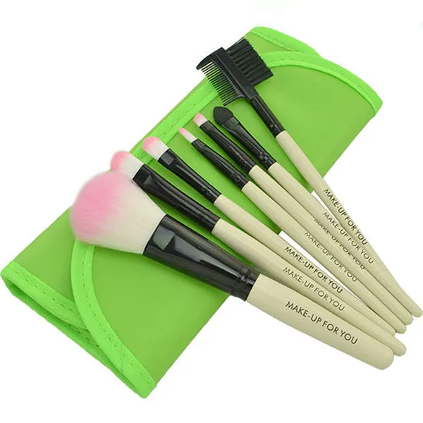 Pro Makeup 7pcss Brushes Set Powder Foundation Eyeshadow Eyeliner Lip Brush Tool PY1 P18 SM6