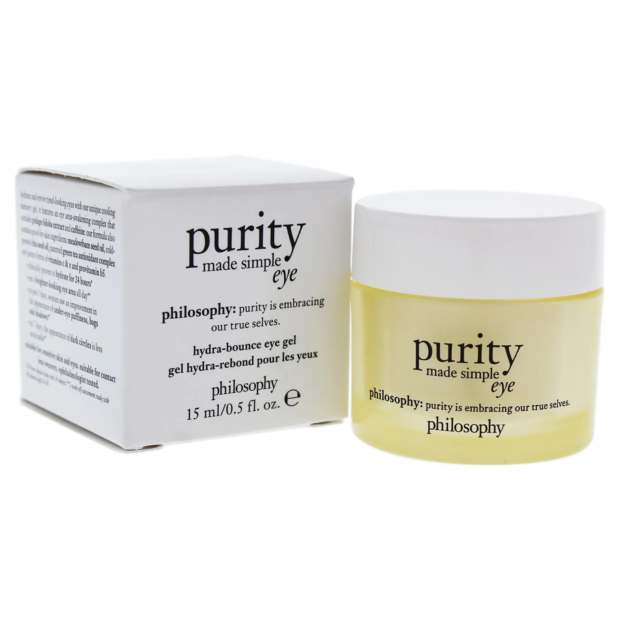 Purity Made Simple Eye Gel by Philosophy for Unisex - 0.5 oz Gel