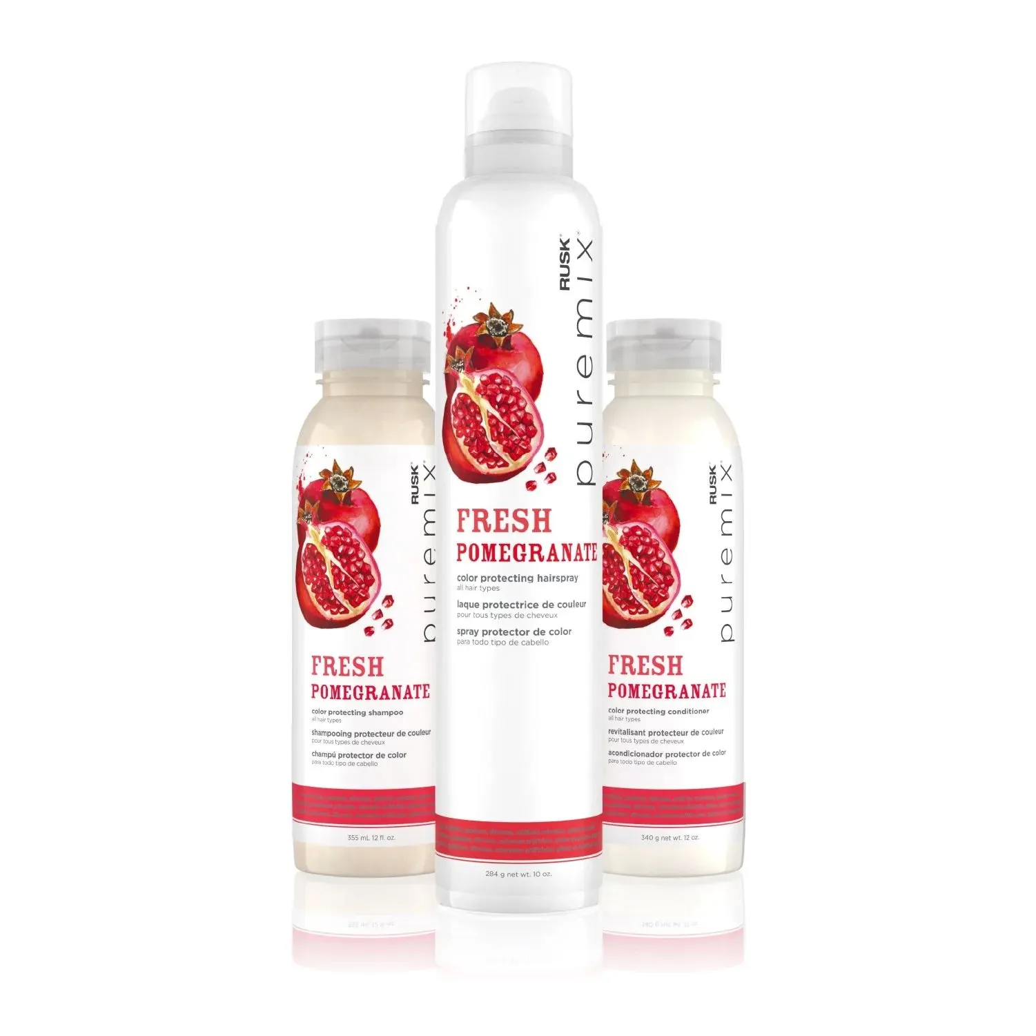 Rusk Puremix Fresh Pomegranate Colour Protecting Conditioner 355ml