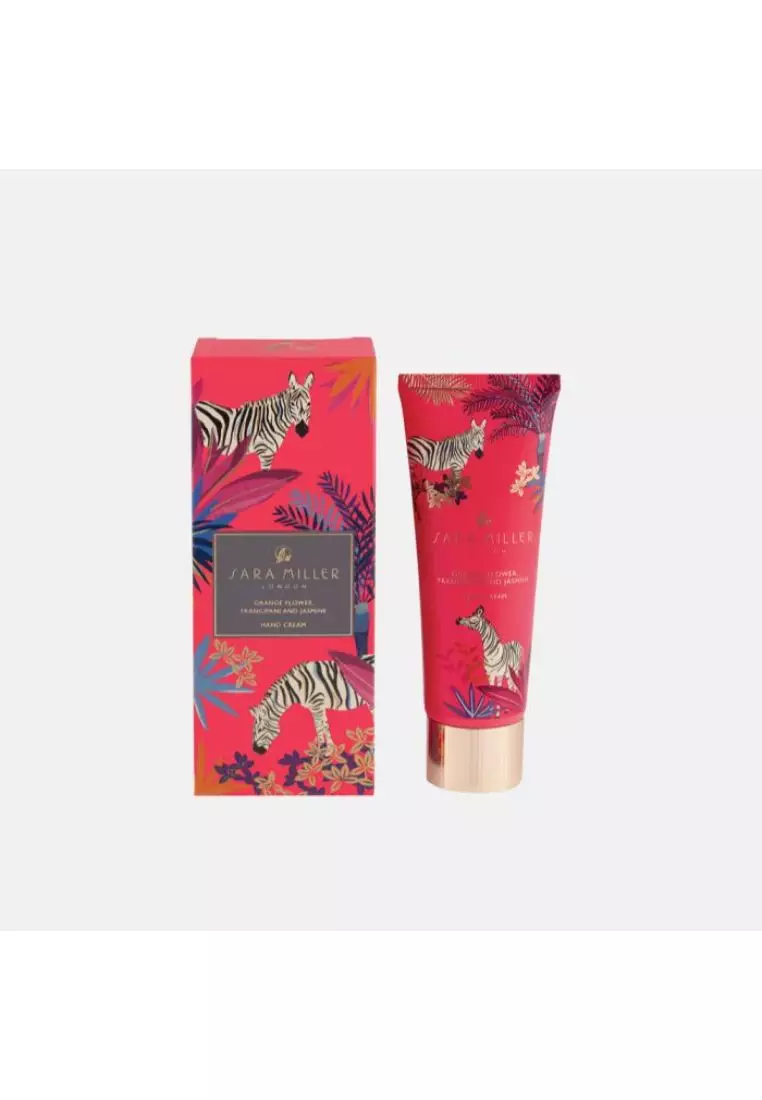 Sara Miller Sara Miller London 75ml Zebra Hand Cream - Orange Flower, Frangipani & Jasmine (FG8430)