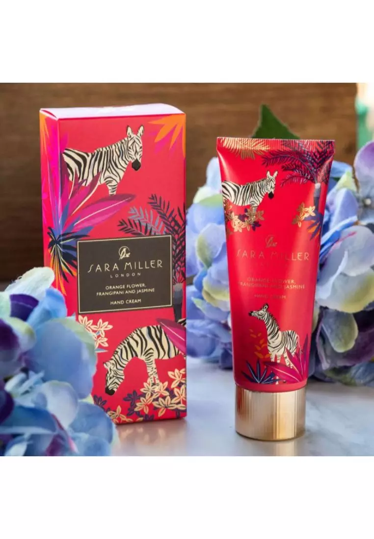 Sara Miller Sara Miller London 75ml Zebra Hand Cream - Orange Flower, Frangipani & Jasmine (FG8430)