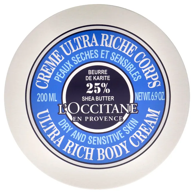 Shea Butter Ultra Rich Body Cream by LOccitane for Unisex - 6.9 oz Body Cream