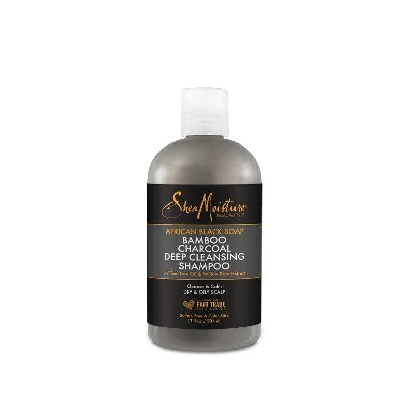 Shea-Moisture-African-Black-Soap-Bamboo-Charcoal-Deep-Cleansing-Shampoo-13Oz