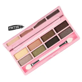 Shimmer Eyeshadow Makeup Palette by nanda Lasting Waterproof Eyeshadow L4 SM6