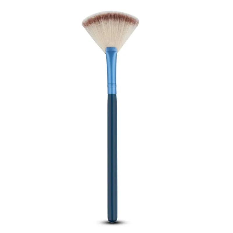 Slim Fan Shape Makeup Brushes Powder Concealer Blending Finishing Highlighter Highlighting Nail Art Brush Beauty Tool SM6