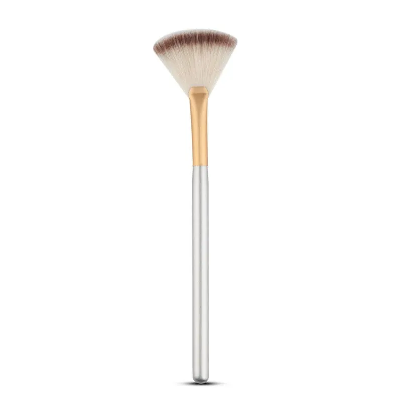 Slim Fan Shape Makeup Brushes Powder Concealer Blending Finishing Highlighter Highlighting Nail Art Brush Beauty Tool SM6