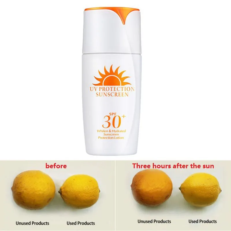 Sun Protection Cream SPF 30 Whitening Hydrated Sunscreen Lotion Protect Sun Block Prevent Skin Damage PE3 SM6